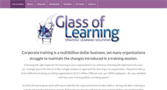 Desktop Screenshot of glassoflearning.com